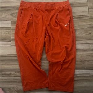 Nike dark orange cropped sweat pants Bottoms